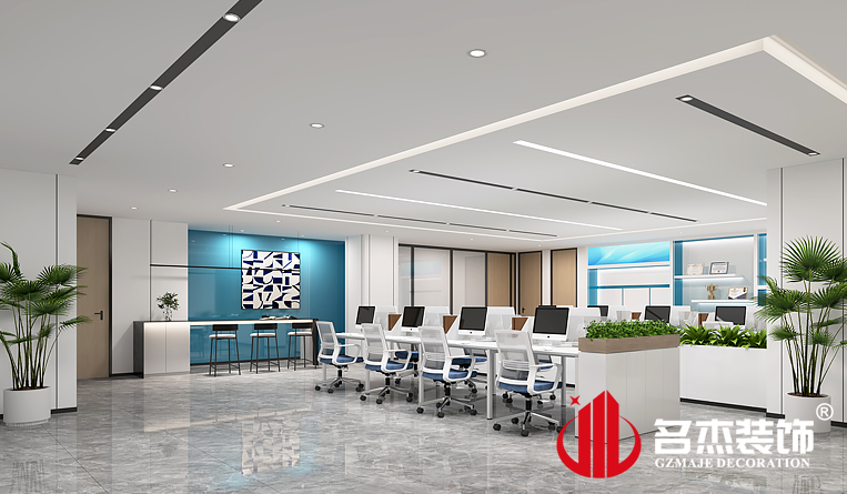 辦公區域裝修設計效果