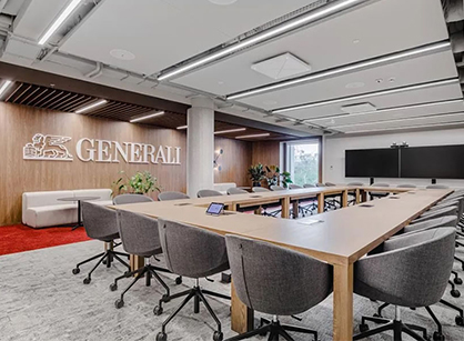 充滿活力且支持團(tuán)隊(duì)工作的協(xié)作性辦公室裝修設(shè)計(jì)空間是怎樣的——Generali